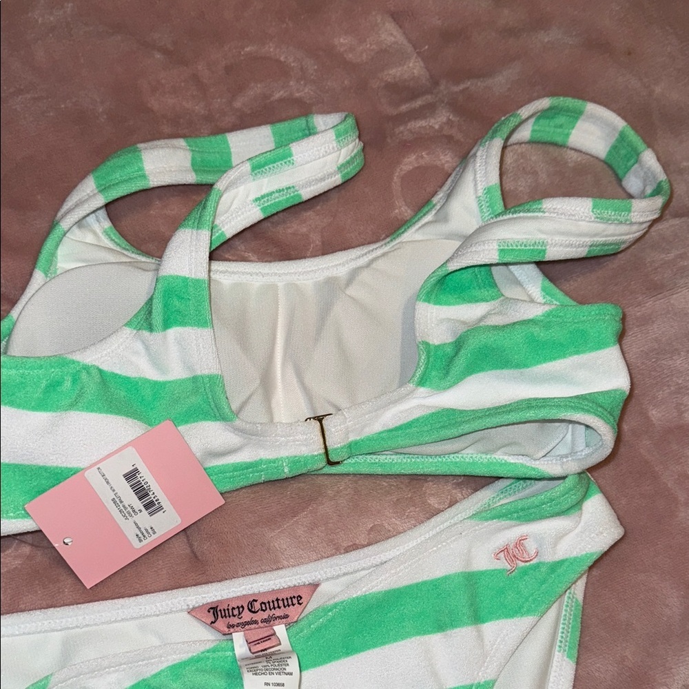 Juicy Couture Striped Regular Size M Bikini Swimwear for Women Viral! NWT summer - Picture 5 of 14